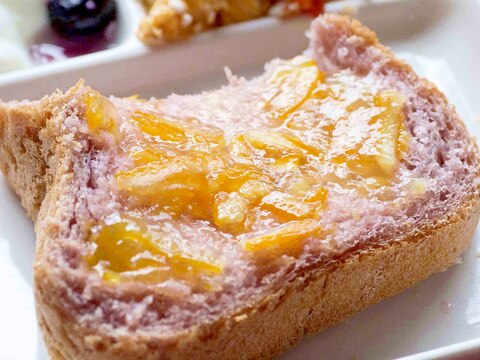 ホームベーカリー de 紫芋のパン